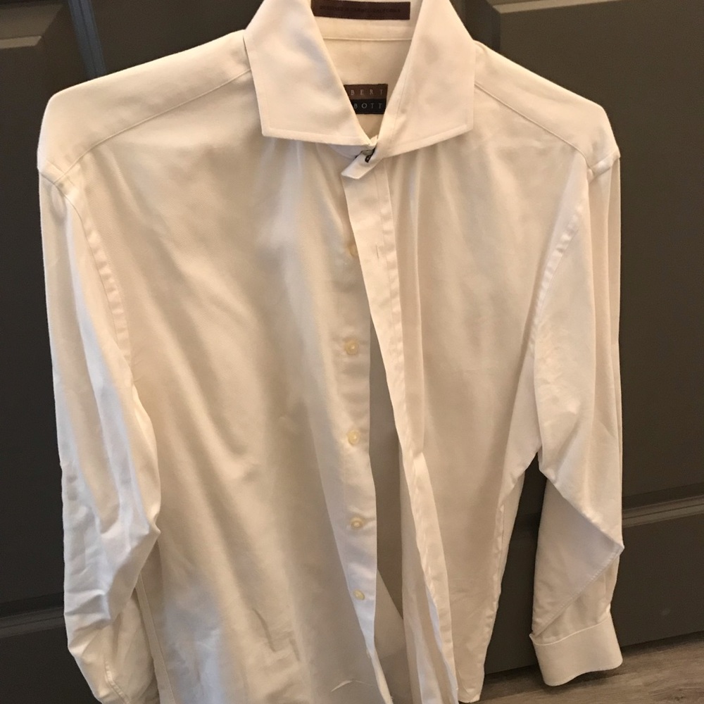 Robert Talbott Men’s Medium Button Up (White)